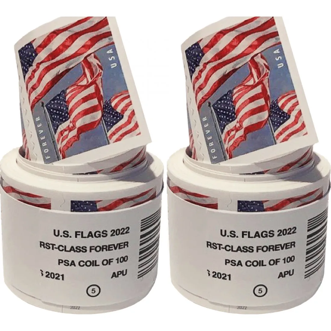 2022 U.S. Flag Forever Stamps 100 Rolls - Forever Stamps