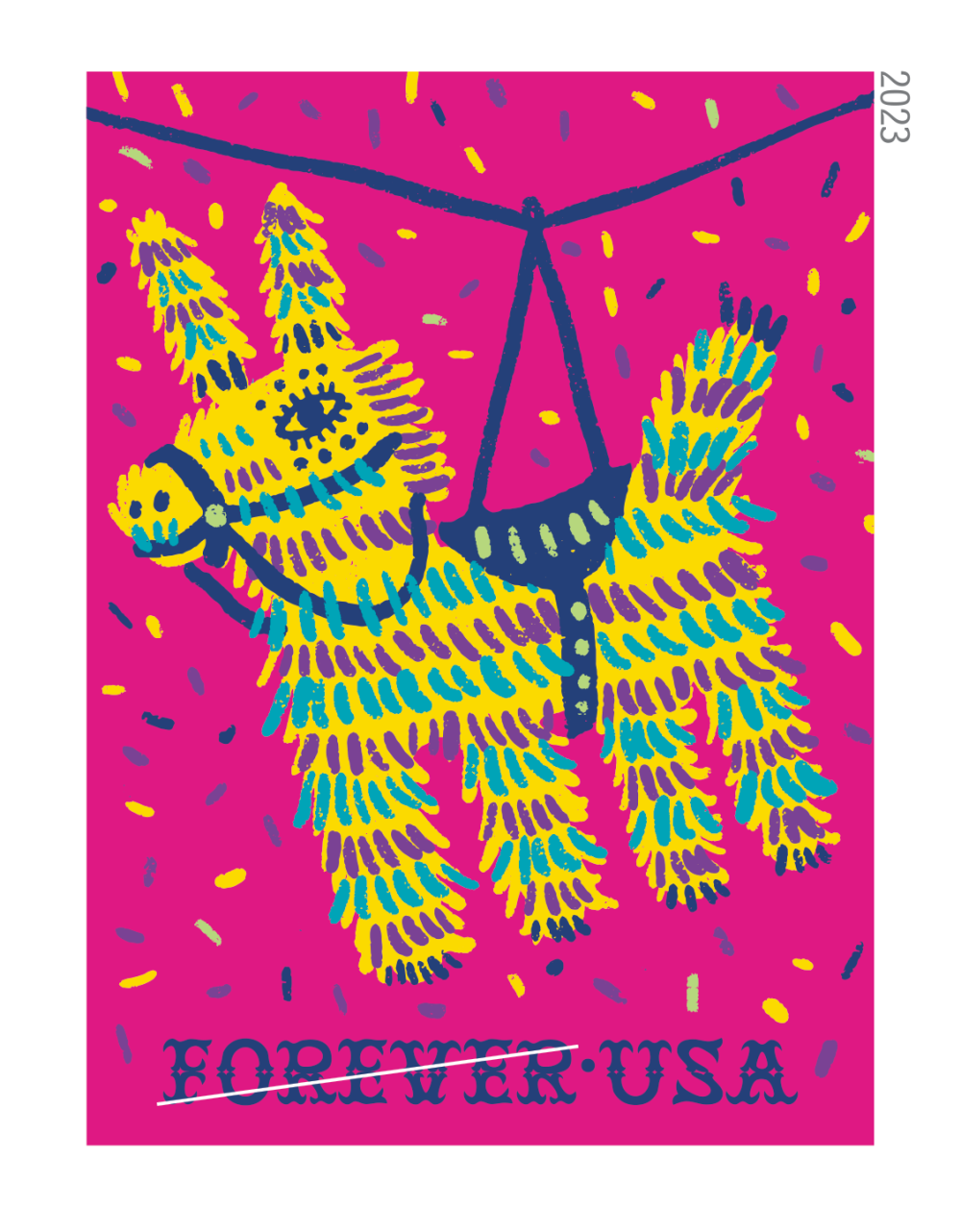 2023 Piñatas! Stamps 100 PCS - Forever Stamps