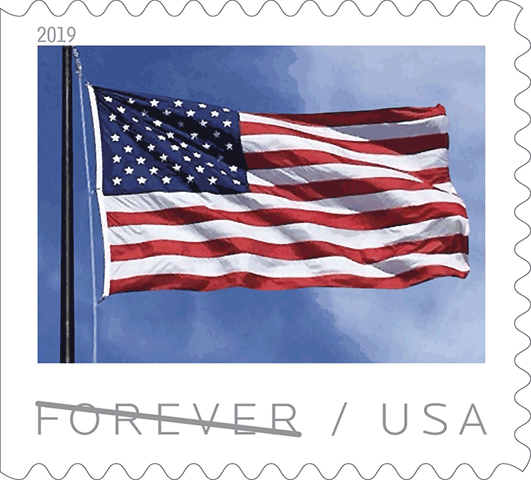 2019 U.S. Flag Forever Stamps 100 Rolls - Forever Stamps