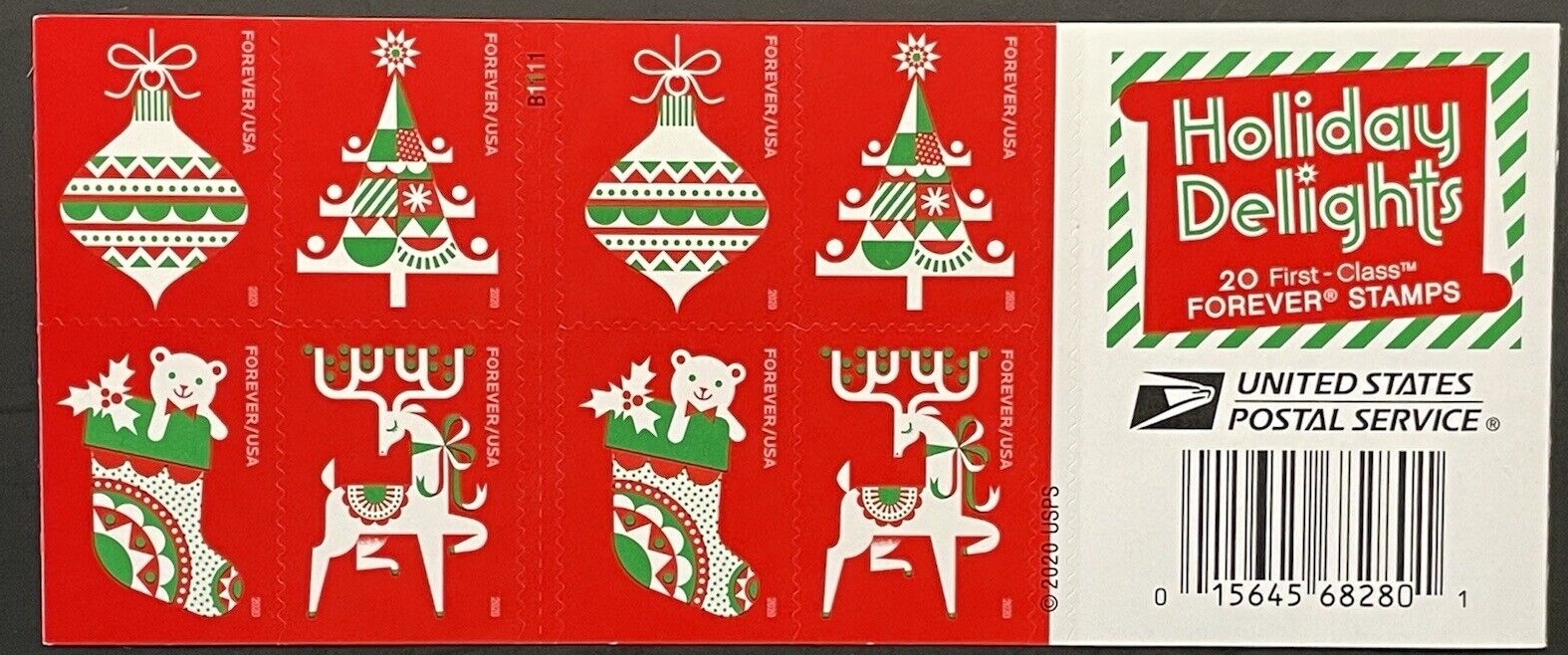 2020 Christmas Holiday Delights Stamps - Forever Stamps