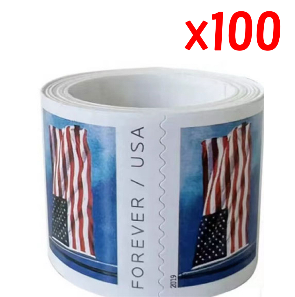 2019 U.S. Flag Forever Stamps 100 Rolls - Forever Stamps