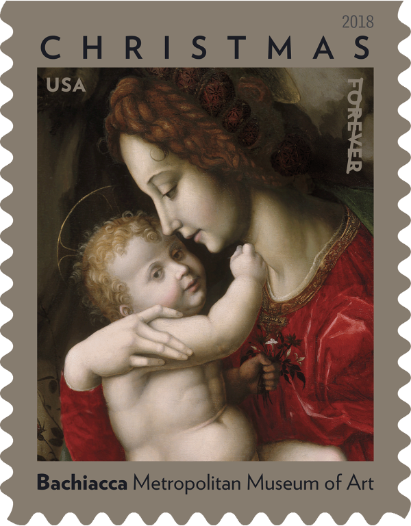 2018 Madonna and Child by Bachiacca Stamps - Forever Stamps